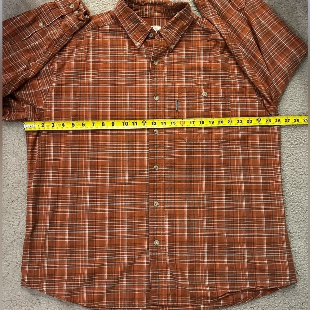 Woolrich Men’s XL Long Sleeve Button Down Plaid Collared Shirt - Picture 7 of 8